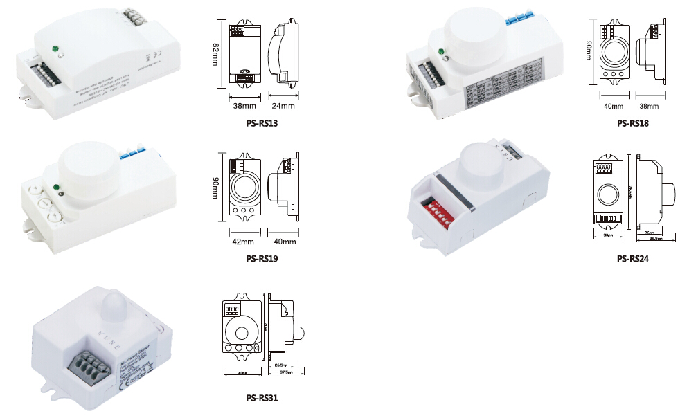 light control switch mini microwave motion sensor (PS-RS32)