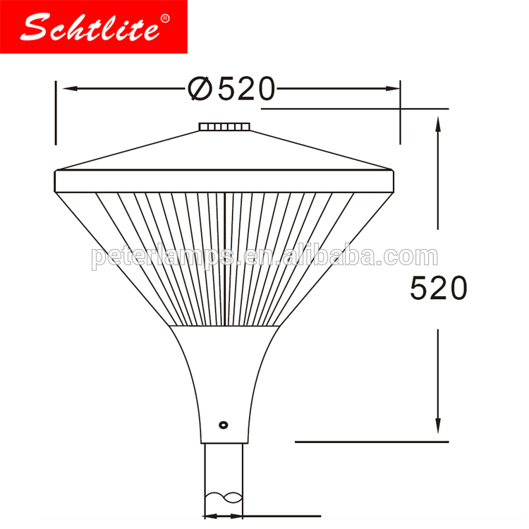 RUBY 60W IP66 Outdoor replacement LED Street Post Light