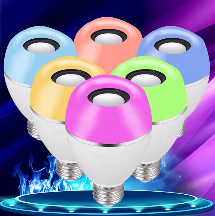 8W LED Music Bulb Wireless Smart Bluetooth Colorful Music Bulb LED Bulb Rejuvenation Light 1Cell Phone Multiple Lights Control