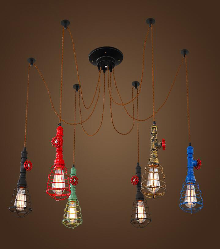 waterdrop suspension wire pendant lamp for living room/coffee shop/restaurant