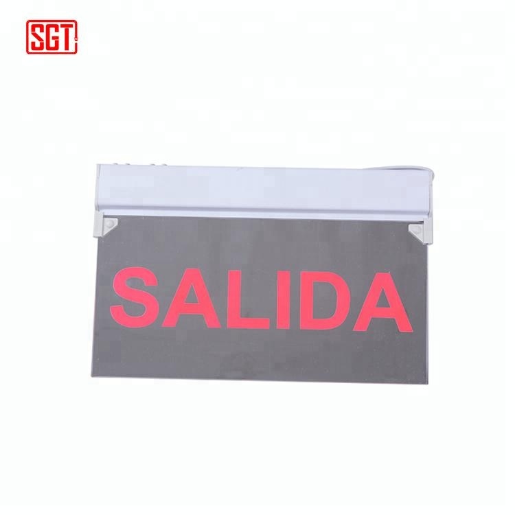 South America led exit salida emergency exit sign light