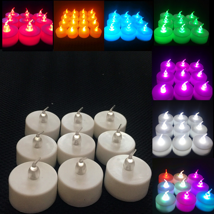 Reusable electronical LED Infinity Light Candle Holder  for Christmas