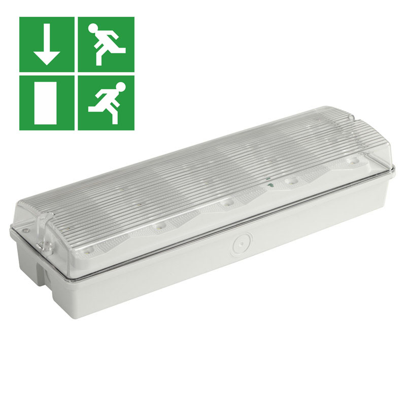 Ni-Cd Battery Waterproof Rechargeable IP65 LED Emergency Bulkhead