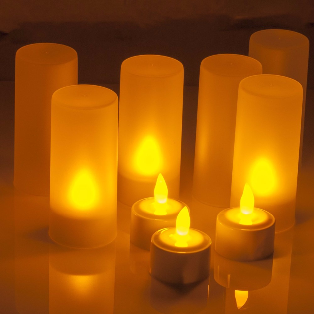 Battery operate flameless led candle light/paraffin wax Led candle led tea light