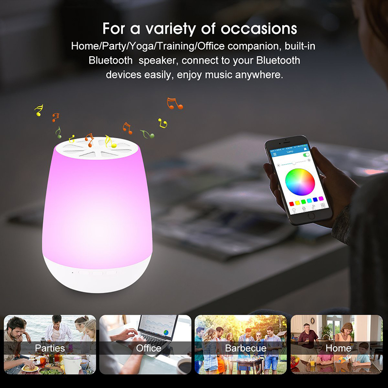 Rechargeable Portable LED RGB Colors Changing Smart Night Light Sound Machine