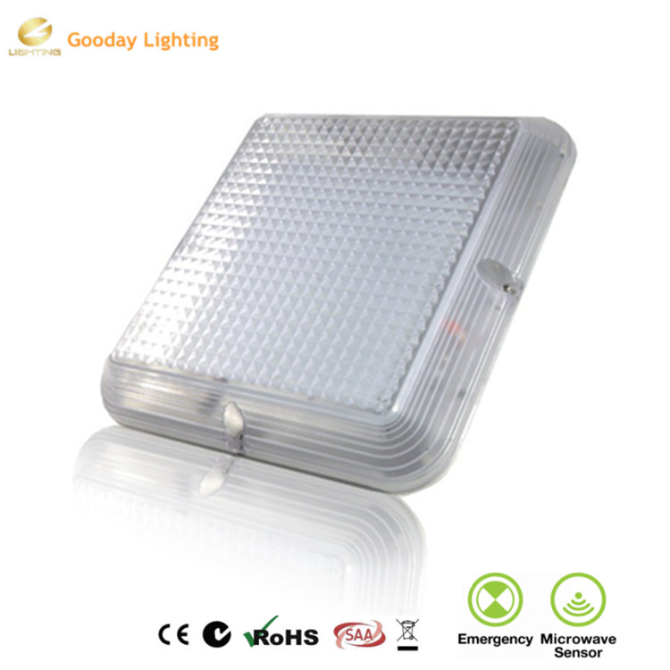 20w dimmable led oyster light emergency and sensor stairwell light