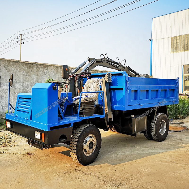 Wheel Dump Truck mounted excavator