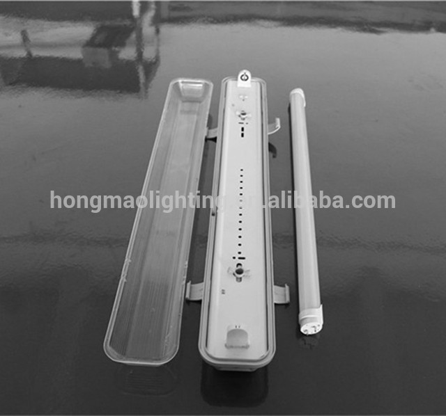 ABS+PC Transparent Cover LED T8 T5 Tube Light 2ft Batten fitting Housing