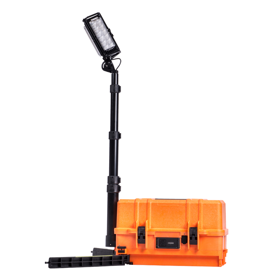 108W LED Portable Crime Scene Area Work Lighting Tower with 10000Lm