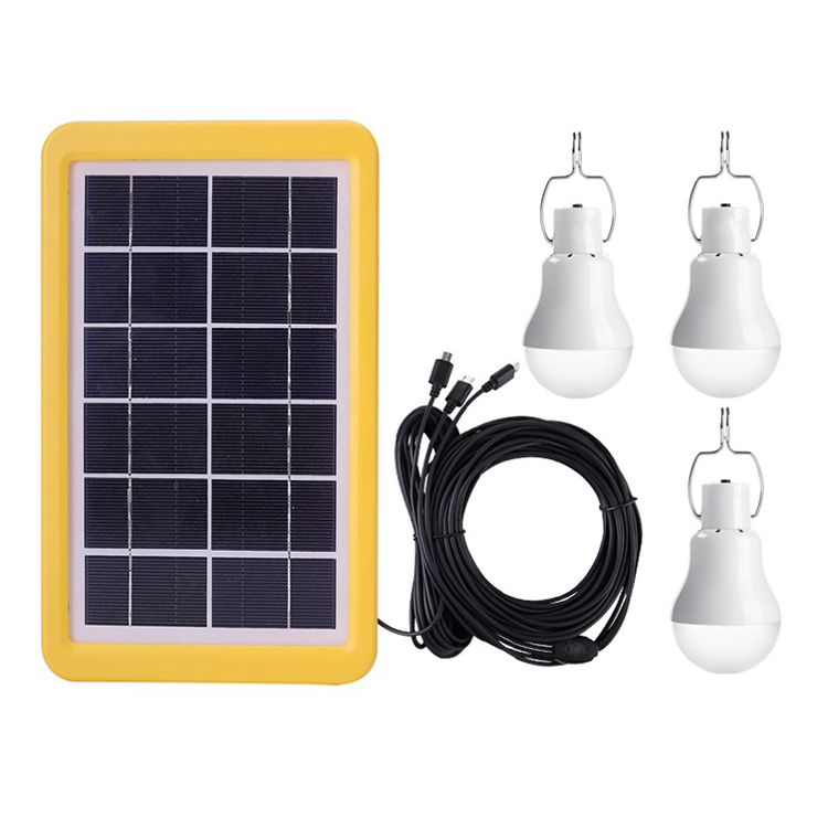 MTO camping solar kit 3 lamp