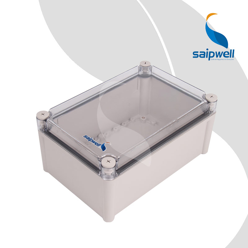 SAIPWELL Y IP66 DS-AT-2819 280*190*130 ABS Plastic Transparent Cover Enclosure Outdoor Distribution Terminal Box