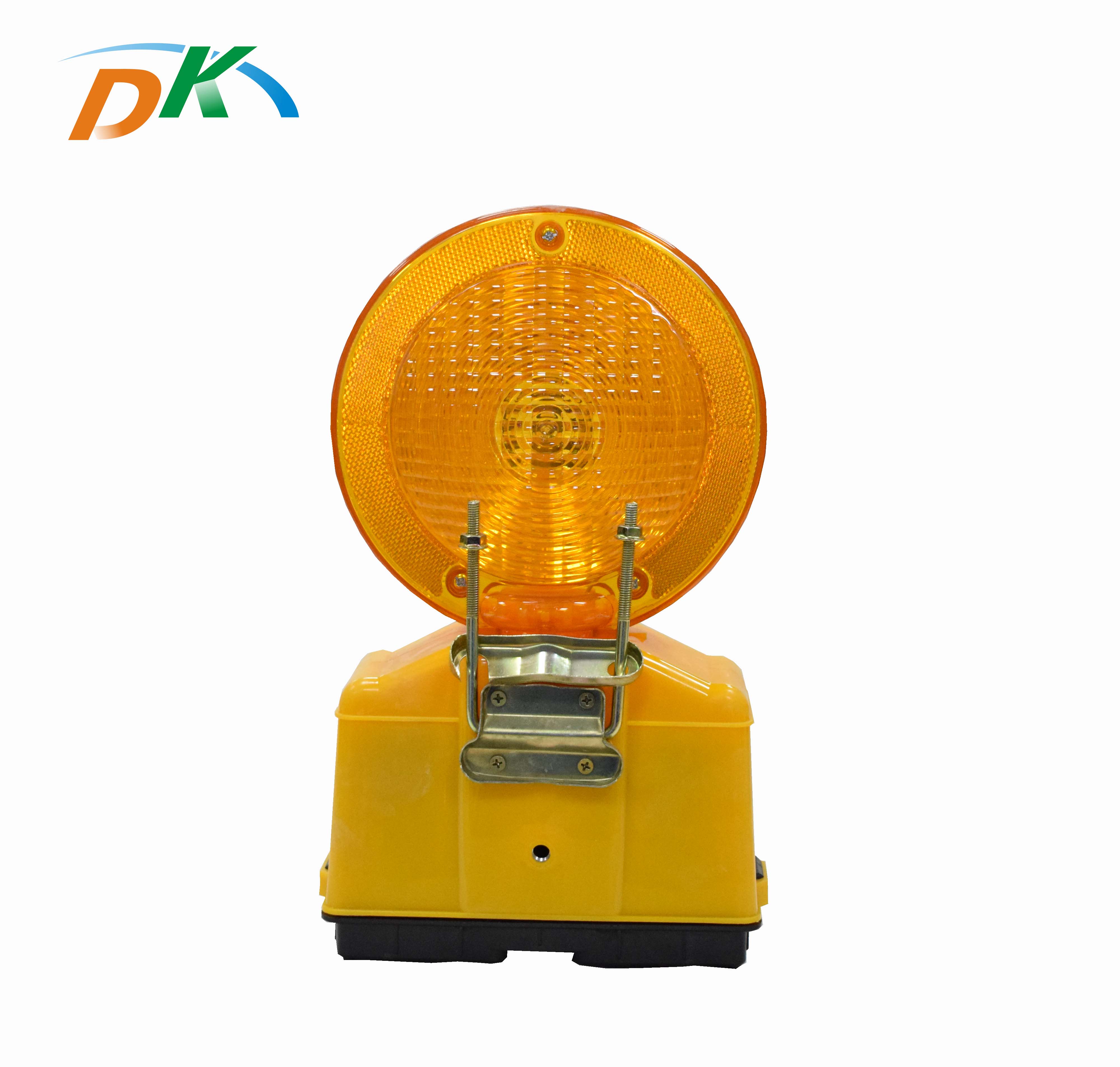 DK LED Safety Warning Traffic Solar Energy LED Flashing  Warning Barricade Light