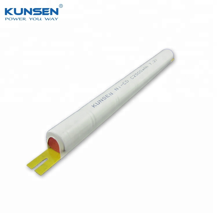 Rechargeable Ni-CD 7.2V C2500mAh rechargeable 7.2v battery pack