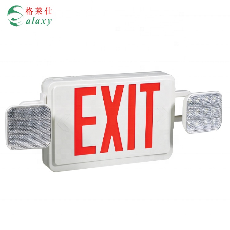 New Model With Battery Backup Led Rechargeable Combo Lamp Emergency Light Exit Sign