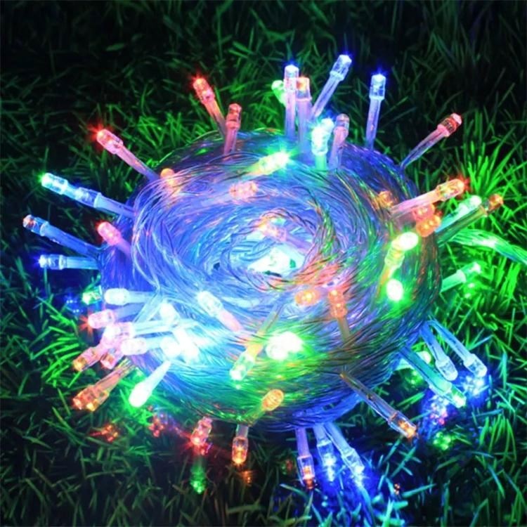 10m 100 led waterproof connectable black PVC wire blister led string lights for outdoor Christmas events use