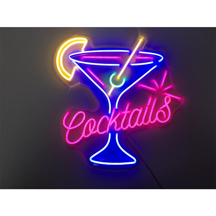 Customized Shape outdoor logo Chinese neon sign open flexible tube neon sign coffee neon ice cream sign for decoration