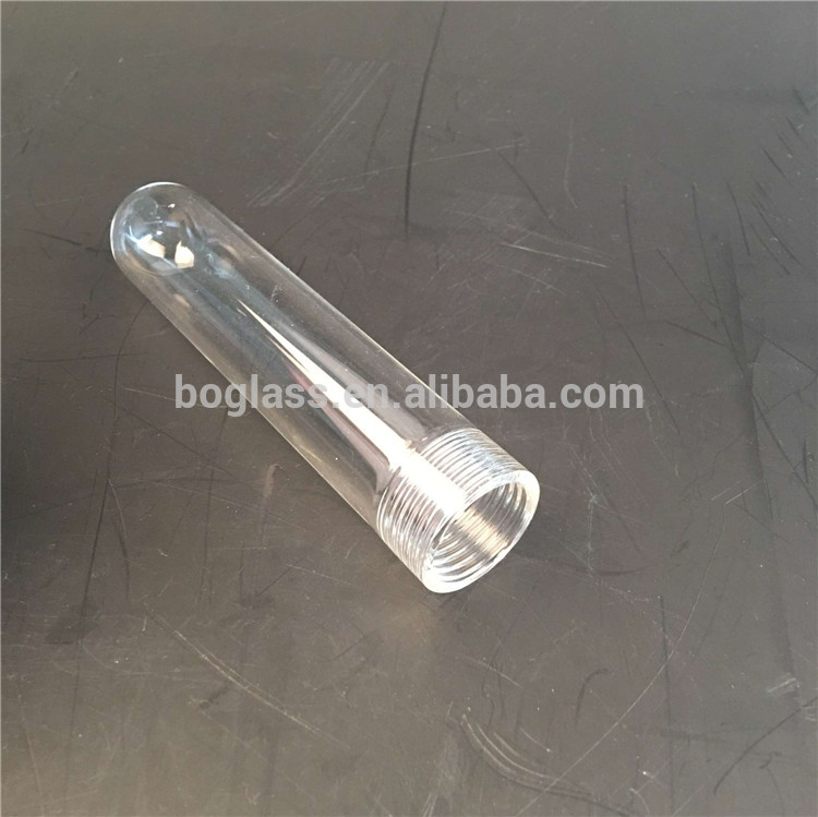 Pyrex clear dome glass tube with G9 thread