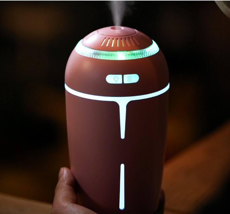 2019 hot sale factory price 350ml series Portable Mute Desktop Air Humidifier with Night Light