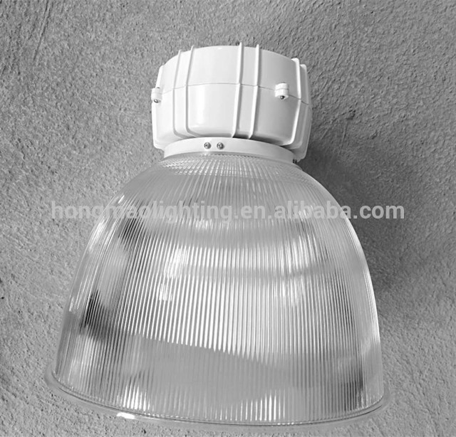 E27 E40 Aluminium LED Lamp Housing with 16'' 19'' 22'' Round PC Reflector for Workshop light