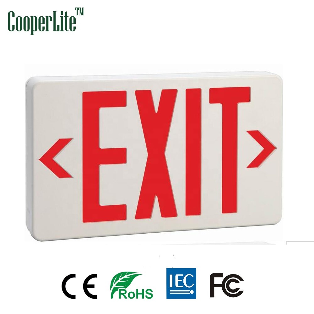 CooperLite 3w led emergency 180min led exit sign For wholesale