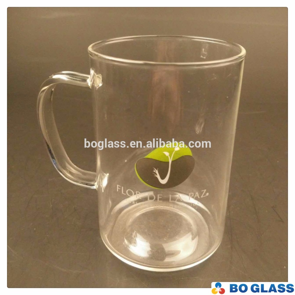 Wholesale handmade borosilicate high clear tea cup glass