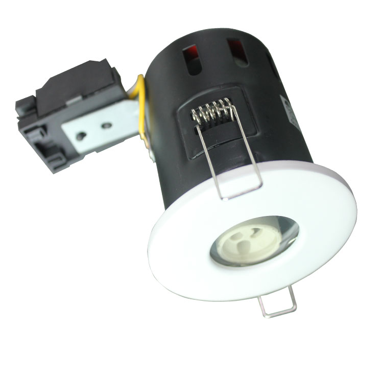 Die-casting IP65 version gu10 lampholder 90 min. flame proof fire rated downlights