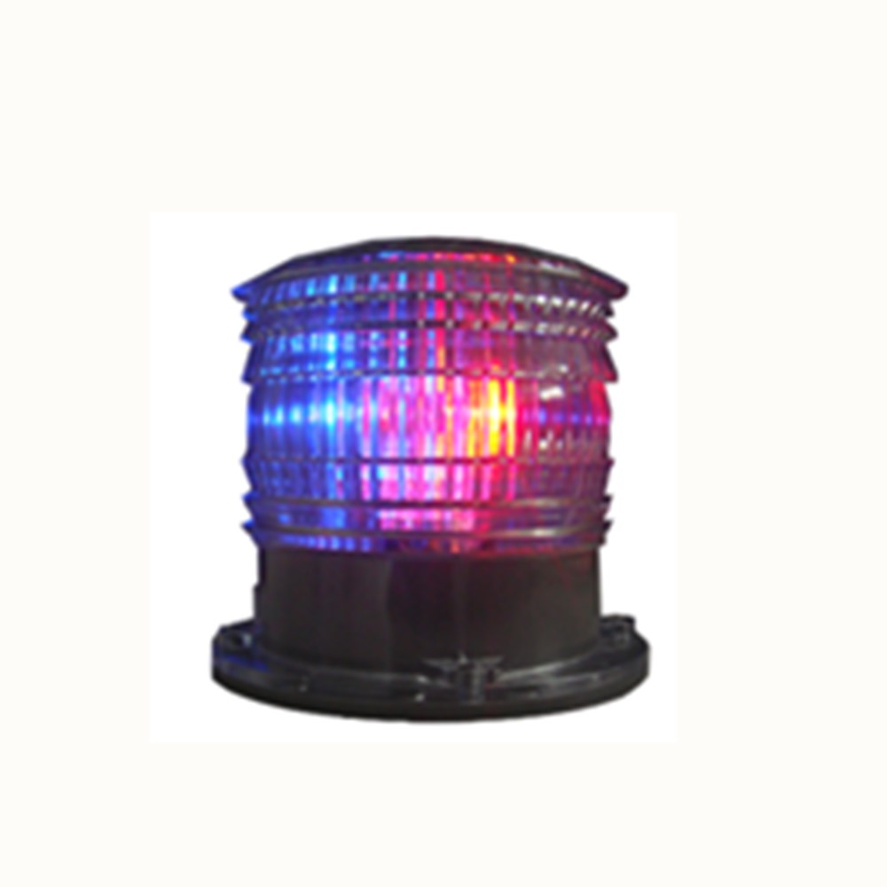Truck and Police Vehicle Bi-colors Red And Blue Solar Rotating LED Warning Strobe Lights With Magnetic Base