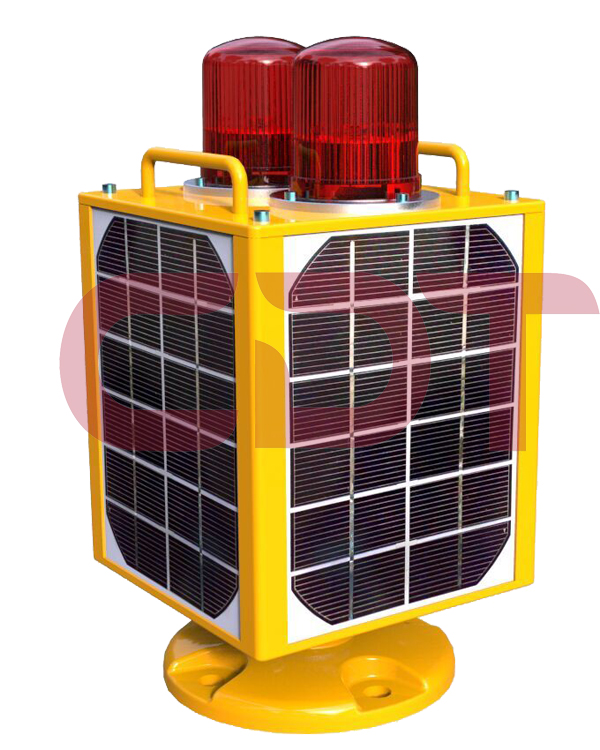 Steady Lighting Telecom Tower Building Low Intensity LED solar powered dual aviation obstruction light