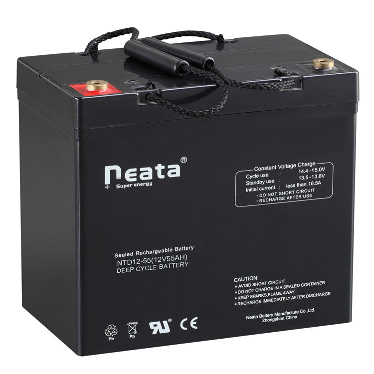 Neata High performance 12v 55ah AGM sealed lead acid deep cycle battery