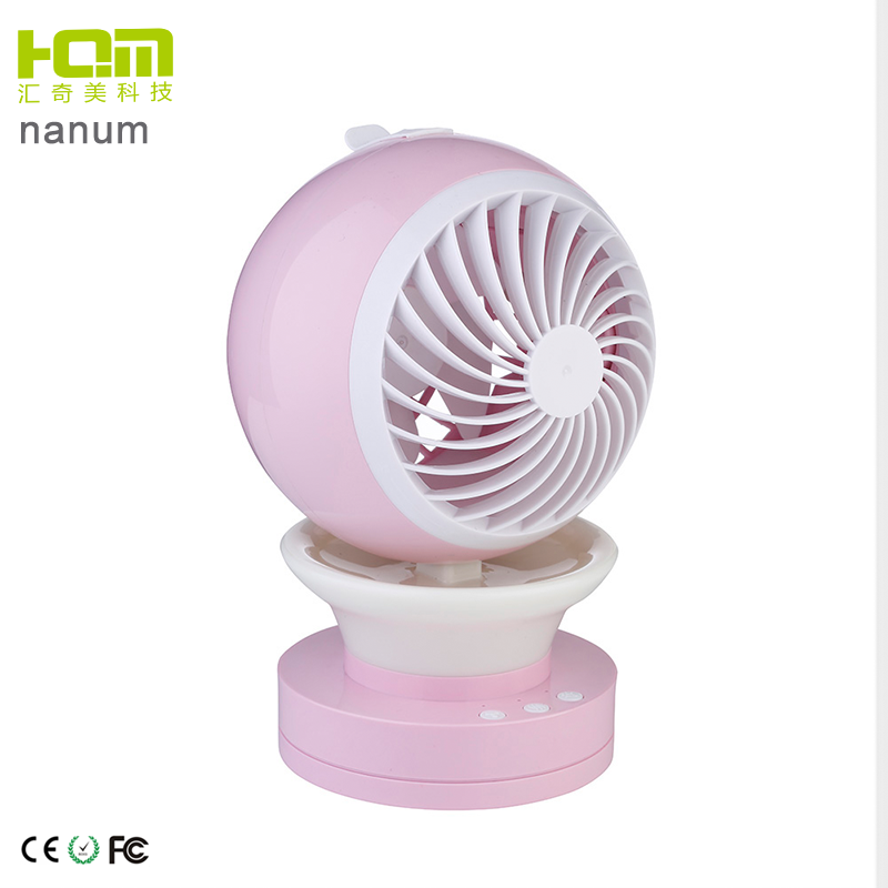 Nanum cute mini personal handheld air conditioner spray fan with led light