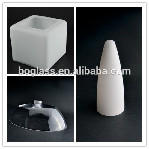 Opal white glass lamp shade Square type for ceiling light