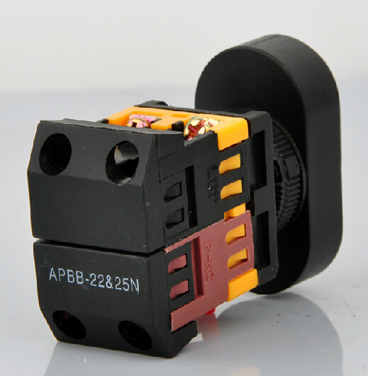 APBB-22N, 1NO+1NC Momentary ON-OFF START STOP double Plastic Push Button Switch