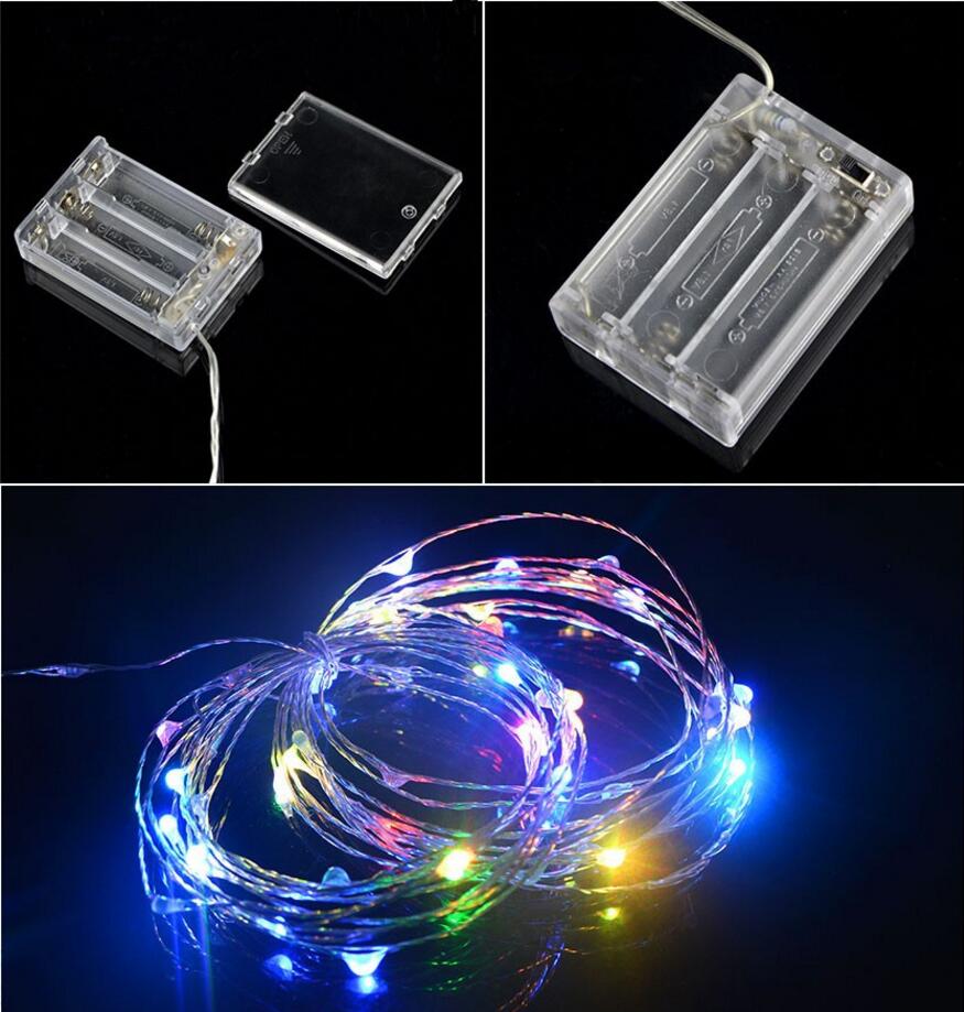 LED Automatic Flash Fairy Lights Battery Operated Copper Wire 1m 2m 3m 3AA IP44 Twinkle String Lights for Indoor