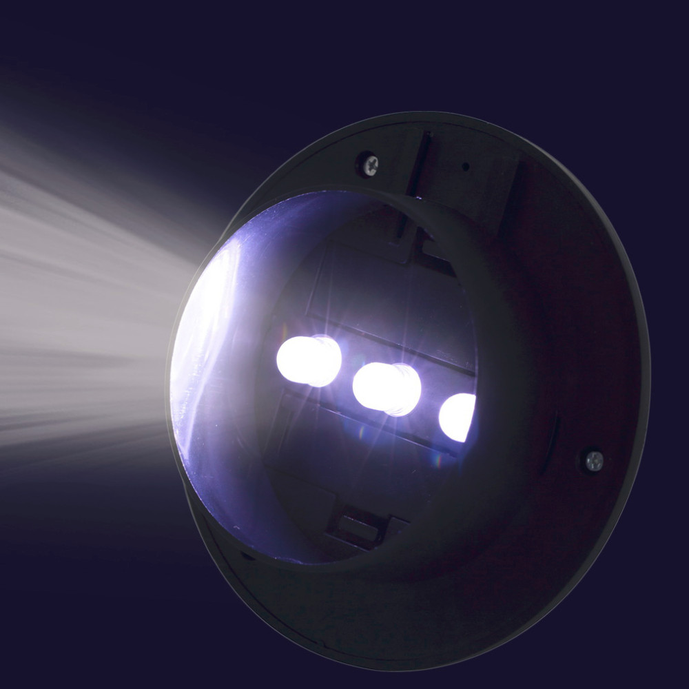 3 LED Solar Outdoor Gutter White Fence outdoor Lamp Yard Wall Lobby Pathway Decoration Garden Light