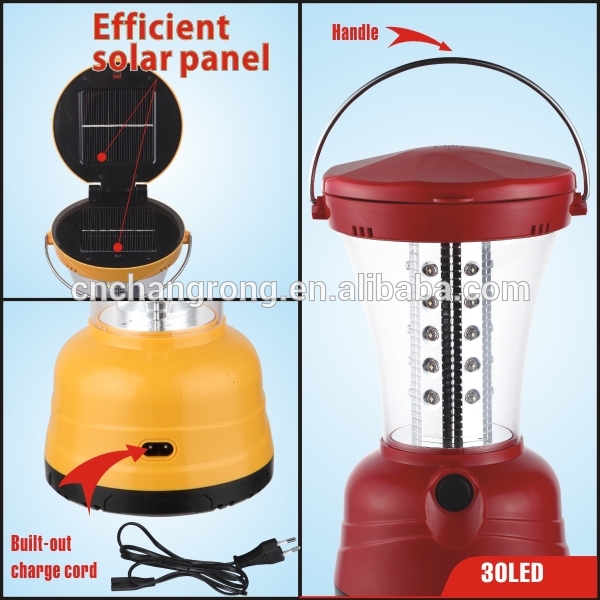 Solar lantern with charger light led camping decorative light