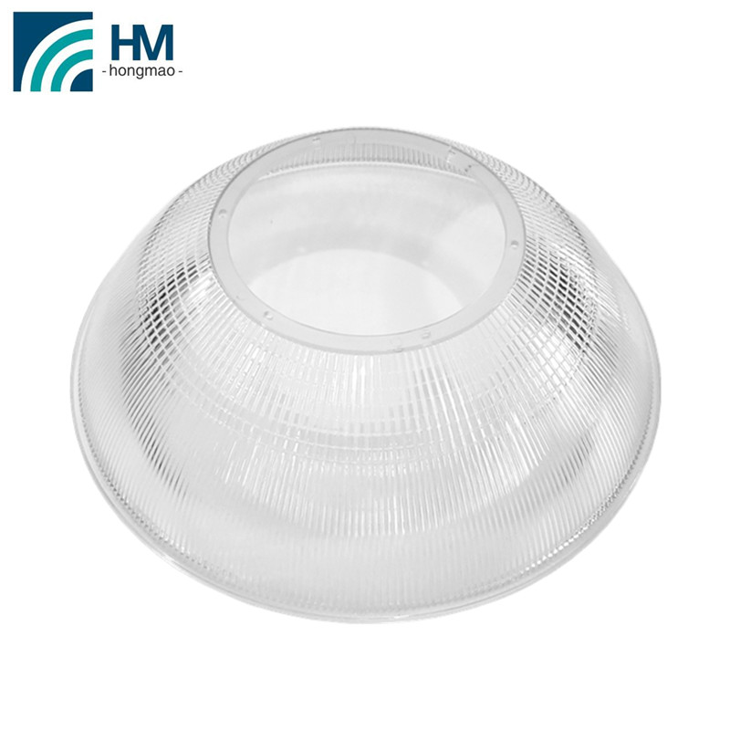 led high bay light lampshade clear plastic lampshade use for warehouses