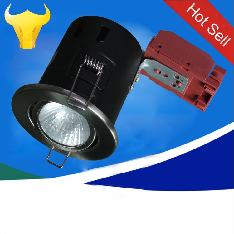 tilted gu10 version recessed 600lm Fire rated downlights