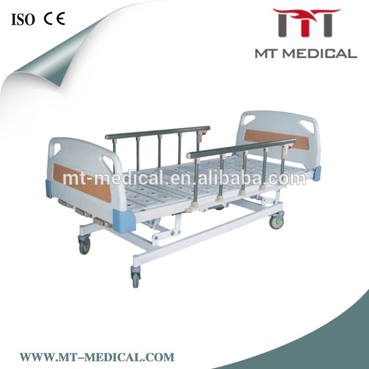 Cheap! Aluminum alloy handrail 3 functions manual hospital bed