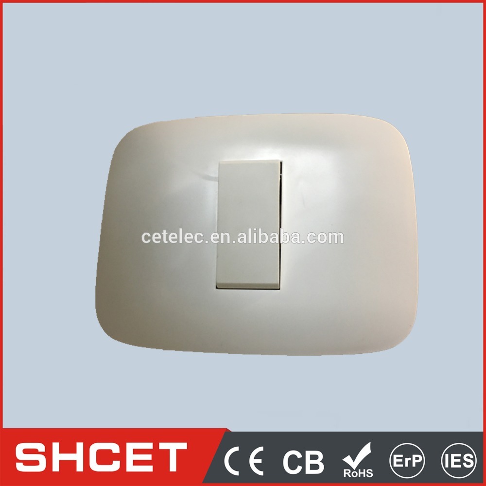 CET-XD-01 White color 10A 110-250V-1 gang 1 way Electrical Wall Switch