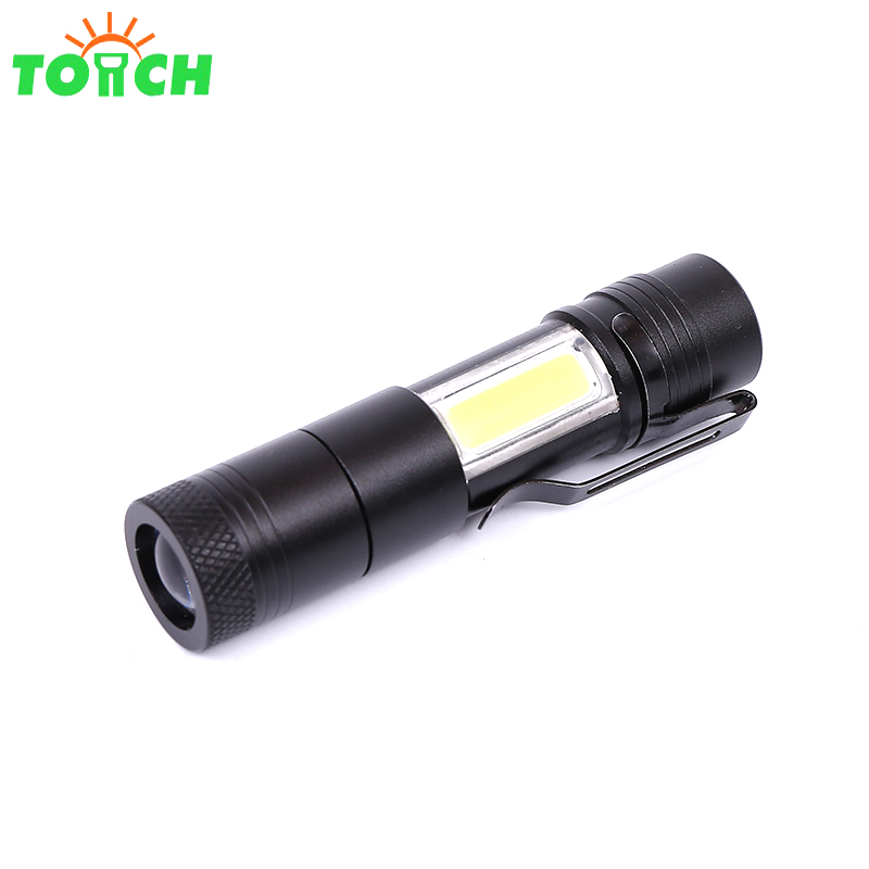 Portable Mini Pocket Penlight XPE+COB LED Flashlight Torch working inspection Light 4 Switch Mode Outdoor Camping Lighting