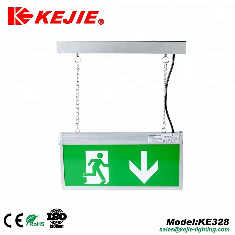 High quality hot sale double side LED emergency ceiling exit sign light