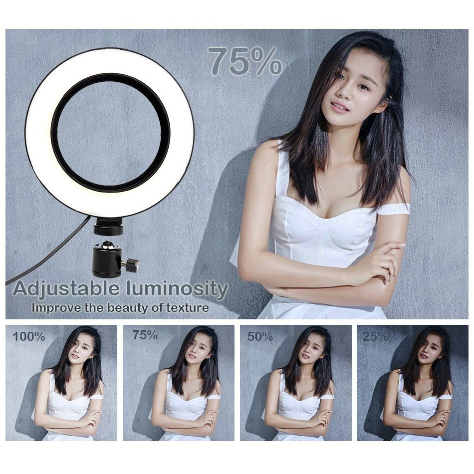 Phone Selfie Led Ring Fill Pendant Light