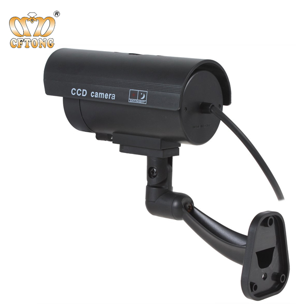 High Simulation CCTV Camera Flashing Light Waterproof Dummy Camera