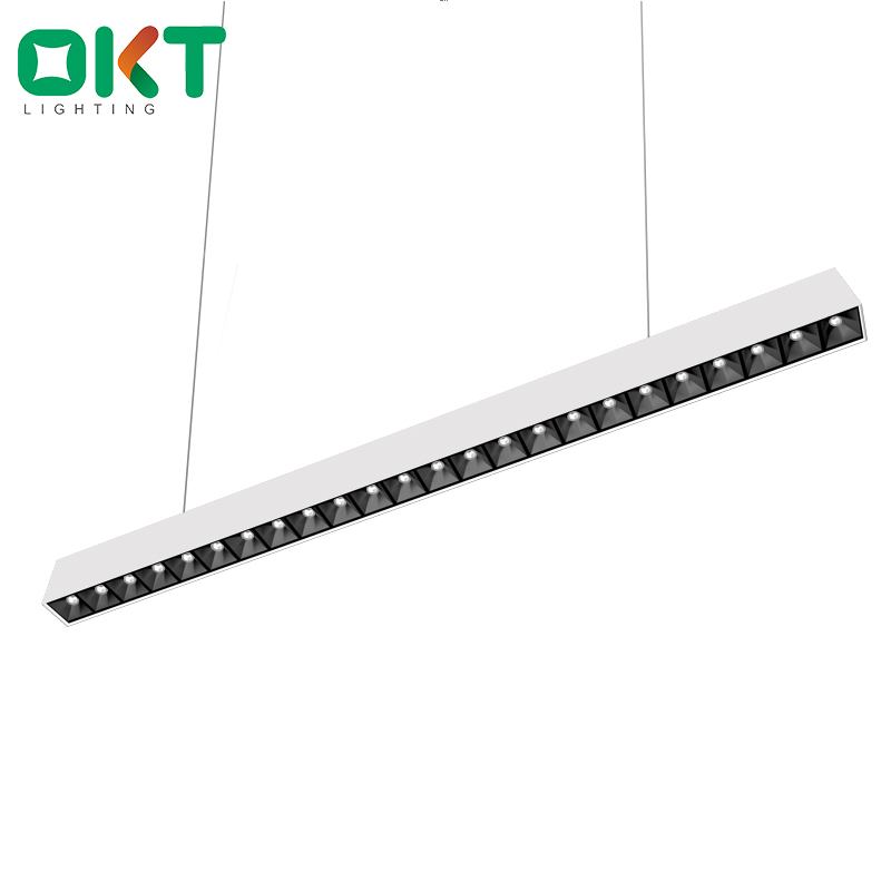 OKT 4ft 38W modern office chandelier led ceiling hanging pendant light