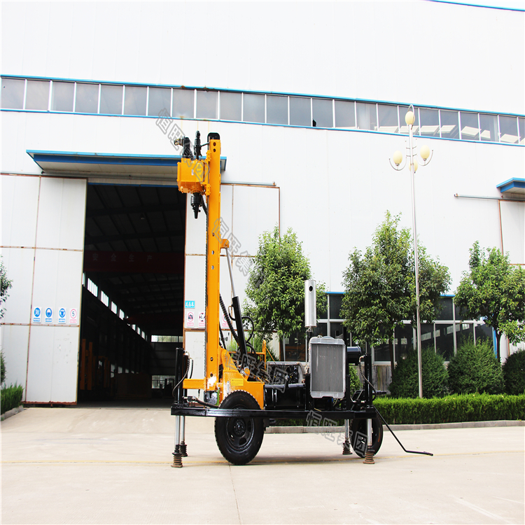 Trailer Type Water Drilling Rig,120m Depth Portable Water Drill Rig,Mini Type Water Well Drilling Rig