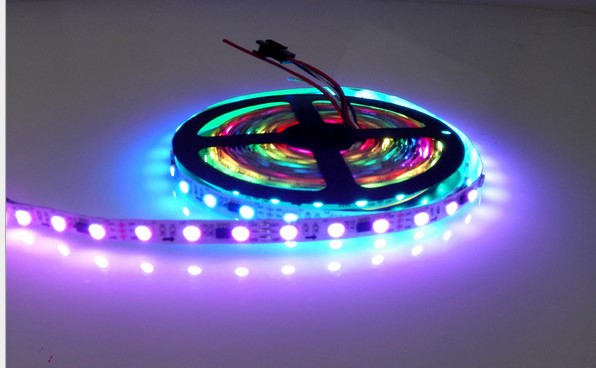 Hot Sale! DC12V addressable Smart RGB Pixel Strip light WS2818B IC built-in 5050 rgb Digital LED Strip