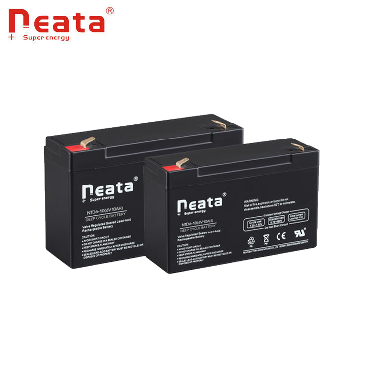 High quality maintenance free  6v10ah vrla lead acid rechargeable battery