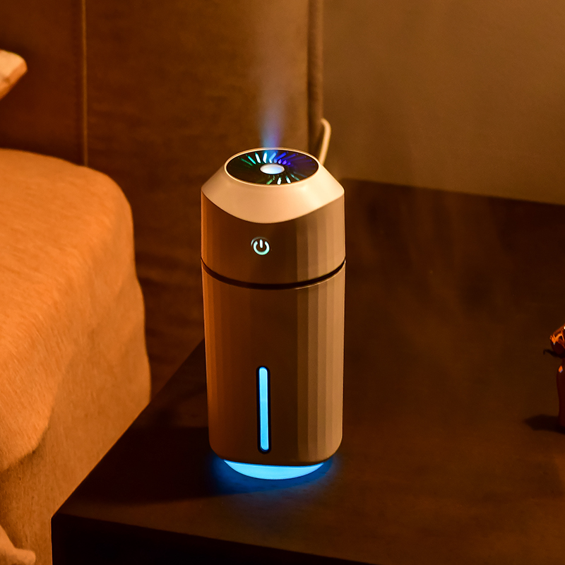 320 Ml Colorful Led Light Mini Portable Humidifier Car Humidifier Cool Mist Air Humidifier