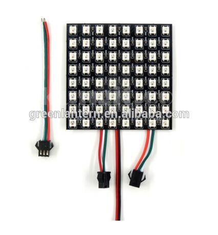 flexible led screen 8*8 RGB LED Matrix w/ WS2812B - DC 5V LED Strip Display Flexible Panel 5050