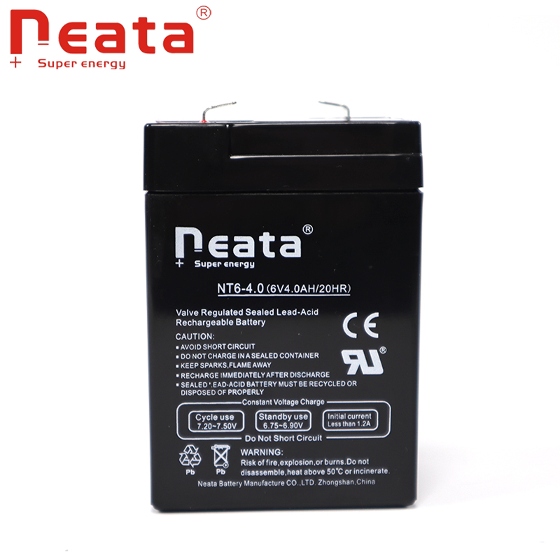 Promotion price small size rechargeable 6V4.0Ah sealed lead acid battery